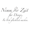 nimm dir Zeit
