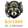Raccoon on a mission