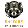 Raccoon on a mission