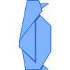 Origami Penguin – Blue Chill
