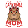 Funny Capybara Mom