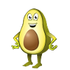 Avocat joyeux avec une expression faciale ludique