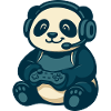Panda Gamer Geek Gaming
