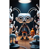 Eccentric Alien Toy Scene