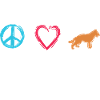 Peace Love Shepherd Dog