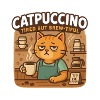 Catpuccino – Tired Coffee Cat