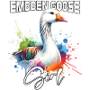 Embden Goose Girl Emdengans