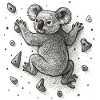 Bouldering Koala Orso Arrampicata Disegno Regalo