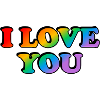 Je t’aime - arc-en-ciel - mariage gay