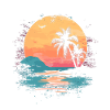Palm Tree Sunset Summer Sun