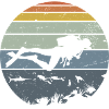 Underwater Diver Silhouette Scene