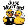 Just Married Gummiente Brautpaar