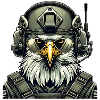 Military Eagle on Mission