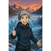 Randonnée glaciale joyeuse