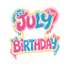 Birthday in July