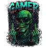 Zombie Gamer – Funny Gaming Design