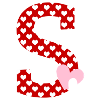 Letter S heart