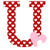Lettre u cœur