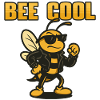 Bee Cooler Biker bi in Lederjacke