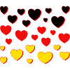 Germany Flag Hearts