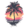 Palm Tree Sunset Summer