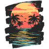 Palm Trees Sunset Summer