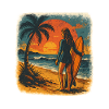Surfer Beach Sunset