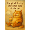 Katze mit Cocktail