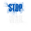 STOP OORLOG – GEEN OORLOG – VREDE – Nationale Kleuren Israël