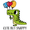 Cute but Snappy – Funny Crocodile Cartoon