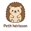 hérisson mignon "Petit hérisson"