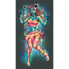 Vibrant Neon Girl with Surreal Style