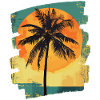 Palm Tree Sunset Summer Sun