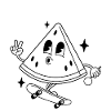 Playful Face with 'Stay Fresh' Message