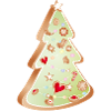Albero di Natale di pan di zenzero – decorato con cura