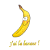 Smiling Banana with Fun Slogan