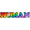 Texte arc-en-ciel humain fierté LGBTQ