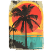 Palm Tree Sunset Summer Sun