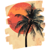 Palm Tree Sunset Summer Sun