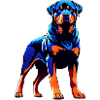 Expressive Rottweiler Survival Design