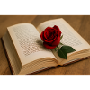 Beech and red rose