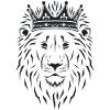 Crowned Lion – Power & Self-Confidence