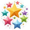 bunte sterne, glitzern,sterne,stern