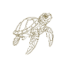 Simple Filigree Turtle