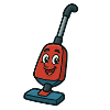 A happy vacuum cleaner