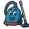 A happy vacuum cleaner
