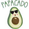 PAPACADO avocado with sunglasses