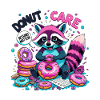 Donut Care Raccoon – Sweet & Indifferent