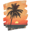 Palm Tree Sunset Summer Sun