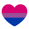 Bi-Flagge Herz